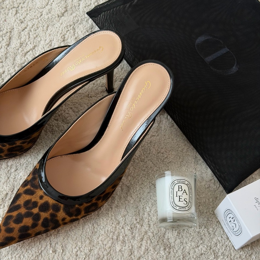 Gianvito Rossi Leopard Print Heels